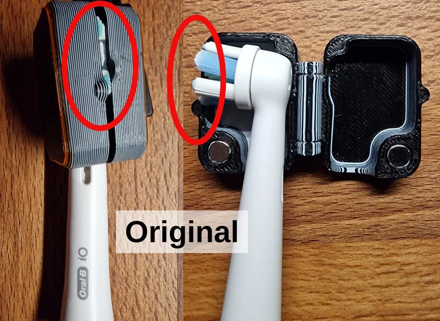Nắp bảo vệ đầu bàn chải Oral-B có nam châm - Phiên bản cải tiến rộng rãi - Image 2