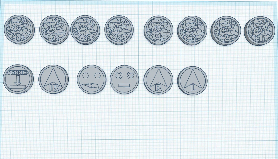 Bộ Token Infinity The Game Markers (Trọn bộ dấu hiệu chiến thuật) - Image 1