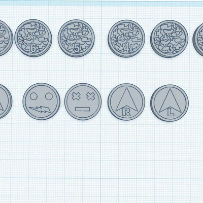 Bộ Token Infinity The Game Markers (Trọn bộ dấu hiệu chiến thuật)
