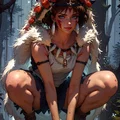 Mô hình 3D công chúa Mononoke (San) sắc nét cho người yêu Anime - Thumbnail 1