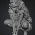 Mô hình 3D công chúa Mononoke (San) sắc nét cho người yêu Anime - Thumbnail 4