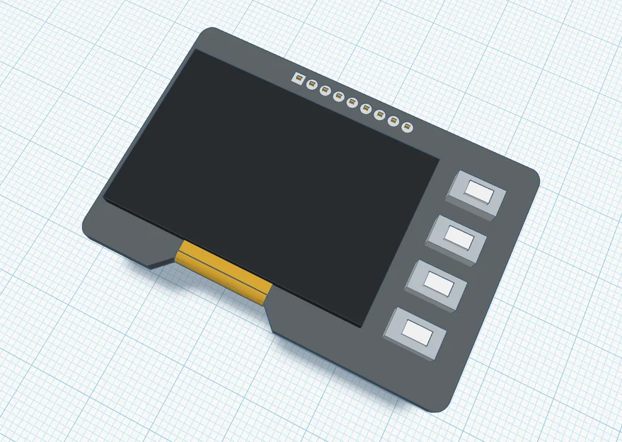 Khung Gá Màn Hình OLED 1.3 inch kèm 4 Nút Nhấn cho Dự Án Arduino - Image 1