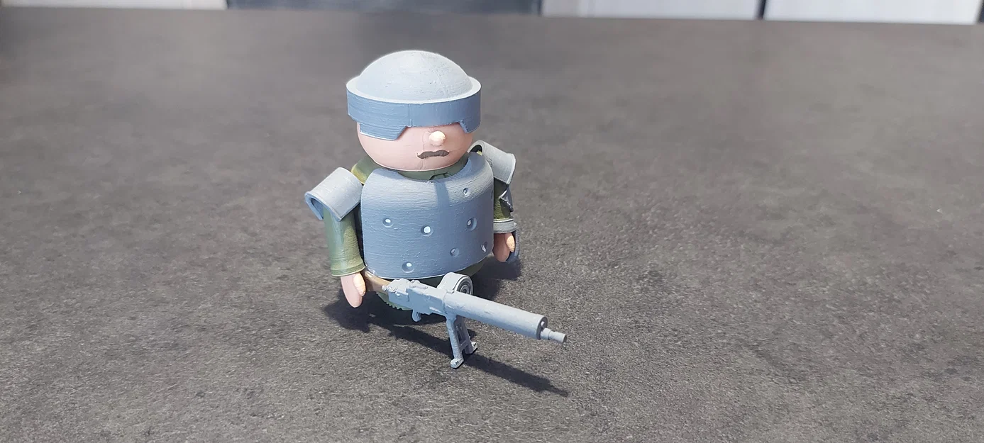 Mô hình chú lính Ý mập mạp thời Thế chiến I (WWI) - Image 1
