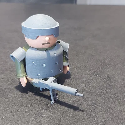 Mô hình chú lính Ý mập mạp thời Thế chiến I (WWI)