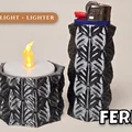 Bộ ốp bật lửa và đế nến Fern 3D trang trí độc đáo - Thumbnail 1