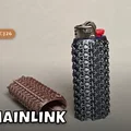 Vỏ bọc bật lửa BIC phong cách Chainlink cá tính (File in 3D) - Thumbnail 1