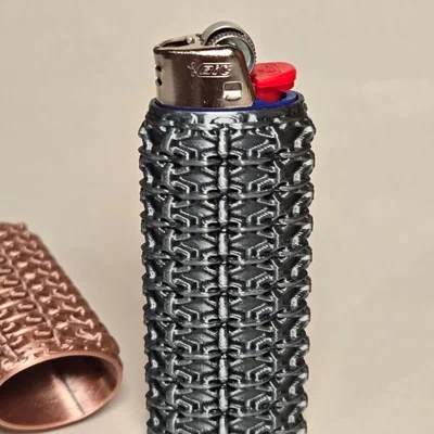 Vỏ bọc bật lửa BIC phong cách Chainlink cá tính (File in 3D)