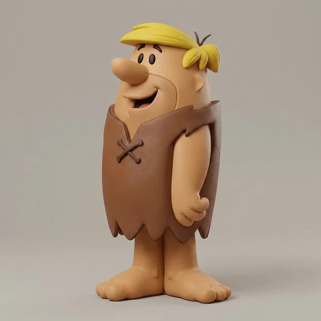 Mô hình 3D Barney Rubble nhân vật hoạt hình The Flintstones - Image 1