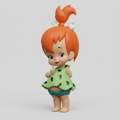Mô hình 3D Pebbles Flintstone dễ thương cho fan hâm mộ