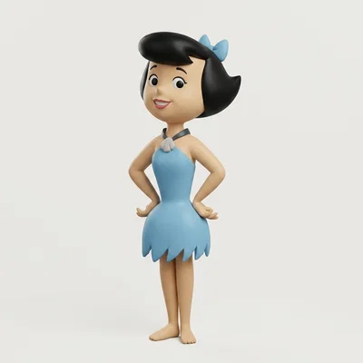 Mô hình 3D Betty Rubble - Nhân vật cổ điển trong gia đình Flintstones