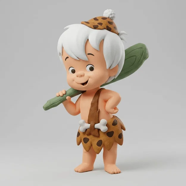 Mô hình 3D Bam Bam đáng yêu trong phim The Flintstones - Image 1