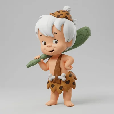 Mô hình 3D Bam Bam đáng yêu trong phim The Flintstones