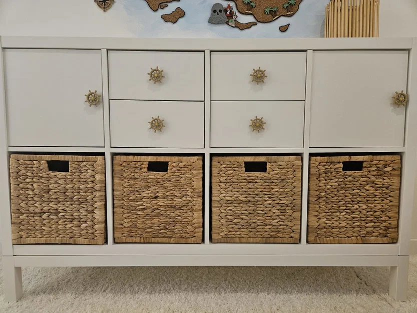 Núm vặn ngăn kéo IKEA Kallax hình bánh lái (Phong cách hàng hải) - Image 3