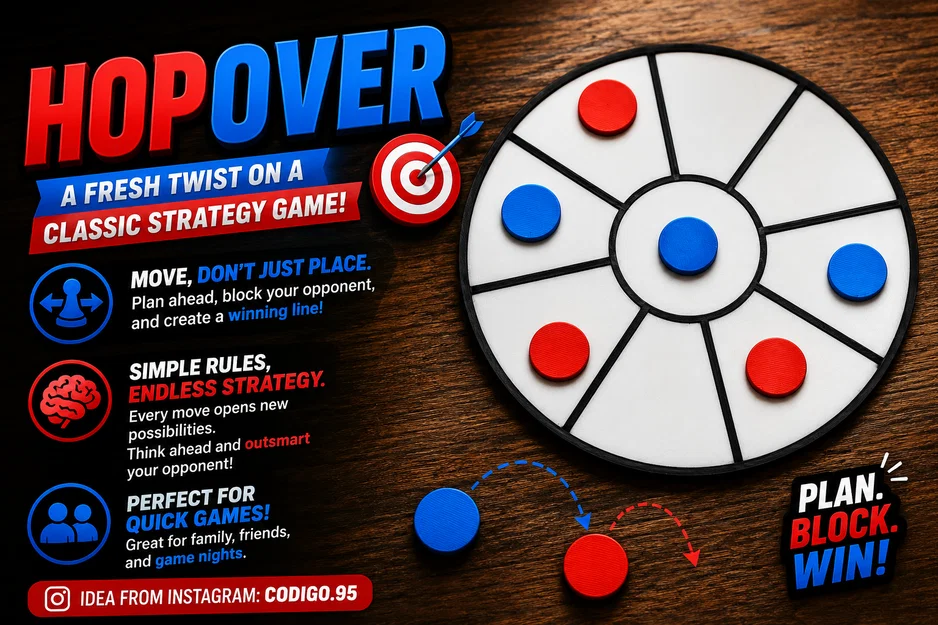 HopOver Board Game - Trò chơi chiến thuật đầy sáng tạo - Image 1