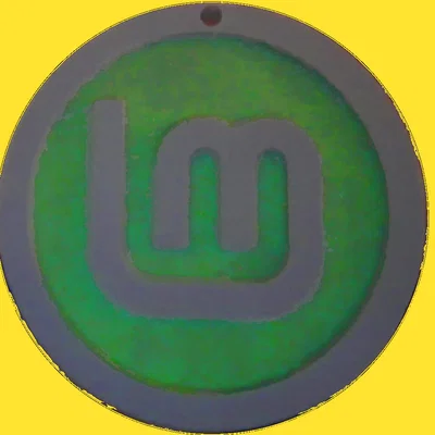 Mô hình logo Linux Mint 3D làm móc khóa trang trí cực đẹp
