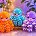 Bạch Tuộc Bông Flexi - Đồ chơi khớp nối, Móc khóa và Nam châm - Thumbnail 5