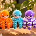 Bạch Tuộc Bông Flexi - Đồ chơi khớp nối, Móc khóa và Nam châm - Thumbnail 7