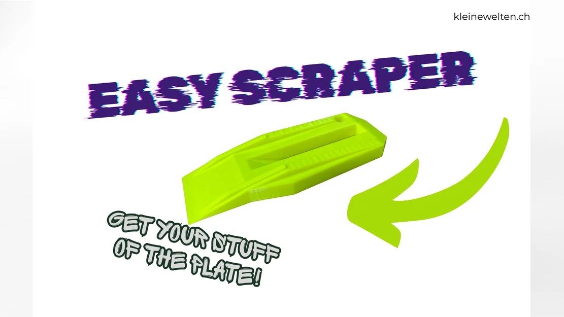 Easy Scraper V1: Dụng cụ cạy vật in 3D an toàn, dễ in - Image 1