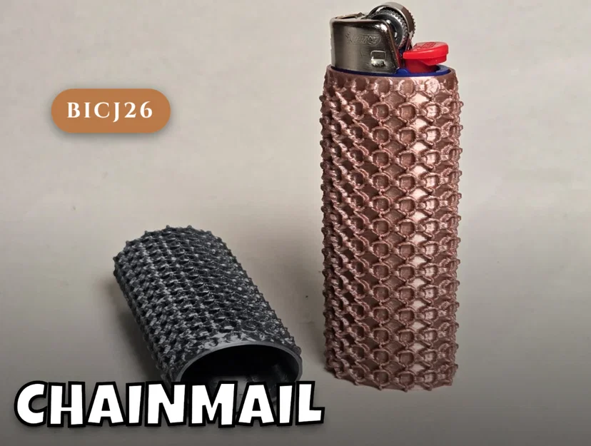 Vỏ bọc bật lửa 3D họa tiết xích giáp phong cách độc đáo - Image 1
