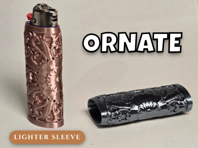 Vỏ bọc bật lửa hoa văn nghệ thuật độc đáo (Ornament Lighter) - Image 1