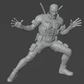 Mô hình Deadpool với Katanas - Thiết kế sắc nét cho in 3D - Thumbnail 2