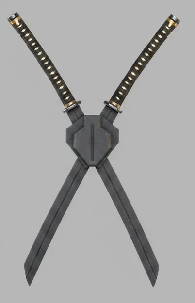 Mô hình Deadpool với Katanas - Thiết kế sắc nét cho in 3D - Image 4