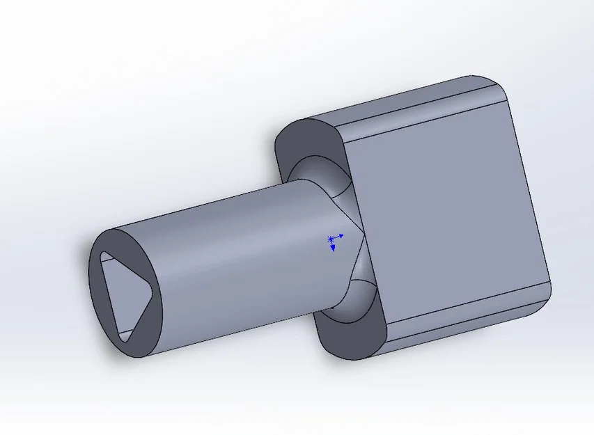 Chìa khóa mở cổng CAME ba cạnh (Triangle Key) dùng in 3D - Image 1