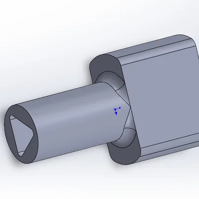 Chìa khóa mở cổng CAME ba cạnh (Triangle Key) dùng in 3D