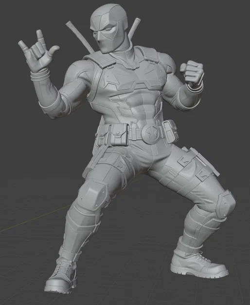 Mô hình Deadpool 2 kèm kiếm Katana cực chất cho dân mê 3D Printing - Image 2