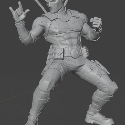 Mô hình Deadpool 2 kèm kiếm Katana cực chất cho dân mê 3D Printing