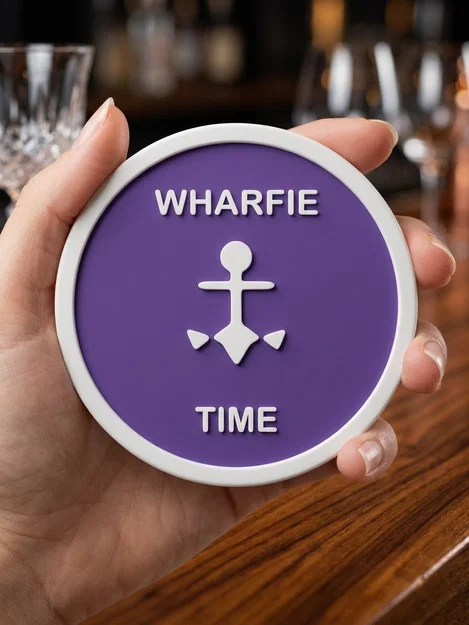 Đế lót ly mỏ neo Wharfie Time - Image 1