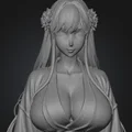 Mô hình 3D Sakura trong trang phục Kimono truyền thống tuyệt đẹp - Thumbnail 1