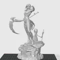 Mô hình nữ pháp sư bóng tối Necromancer Woman in 3D cực chi tiết - Thumbnail 2