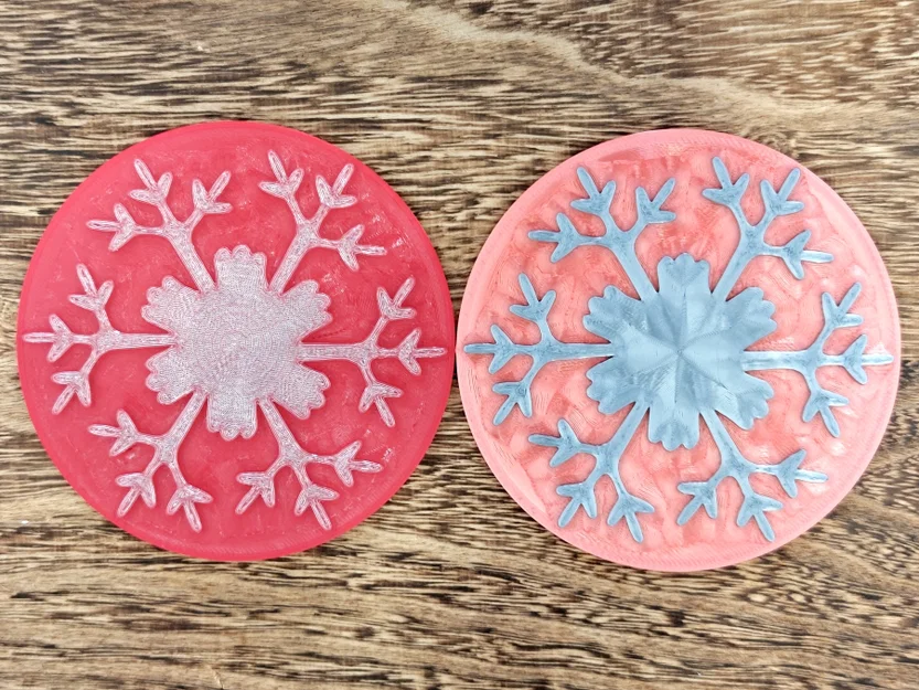 Đế lót ly bông tuyết 6 (Snowflake Coaster 6) - Image 1