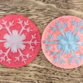 Đế lót ly bông tuyết 6 (Snowflake Coaster 6) - Thumbnail 1