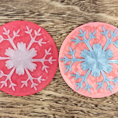 Đế lót ly bông tuyết 6 (Snowflake Coaster 6)