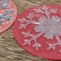 Đế lót ly bông tuyết 6 (Snowflake Coaster 6) - Thumbnail 3