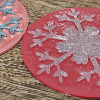 Đế lót ly bông tuyết 6 (Snowflake Coaster 6)