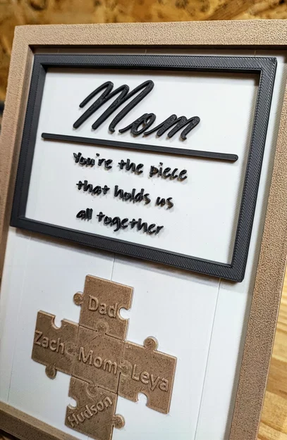Quà Tặng Tranh Ghép Puzzle Khung Ảnh Cho Ngày Của Mẹ - Image 1