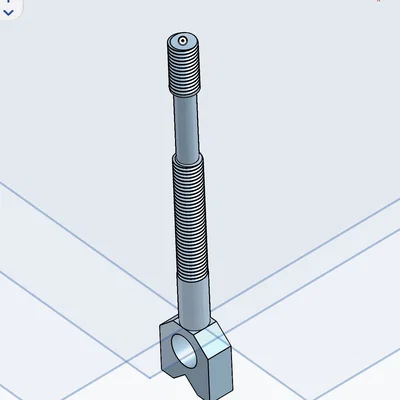 Thanh ty thay thế cho trục xả bồn rửa 3D - Tiện ích sửa chữa