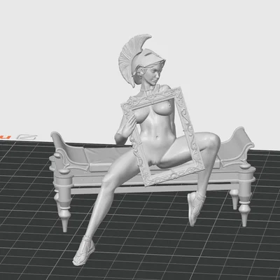 Mô hình tượng nữ thần Athena nghệ thuật gợi cảm (NSFW) cho in 3D