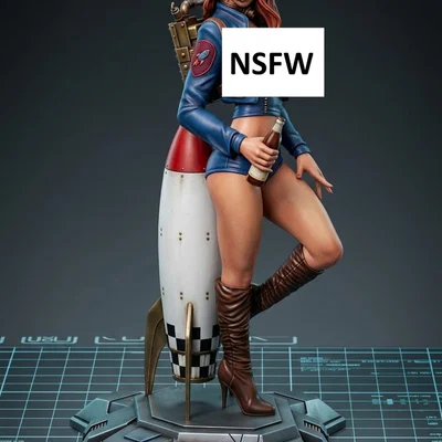 Mô hình Astrogirl quyến rũ - File in 3D nhân vật nữ phi hành gia
