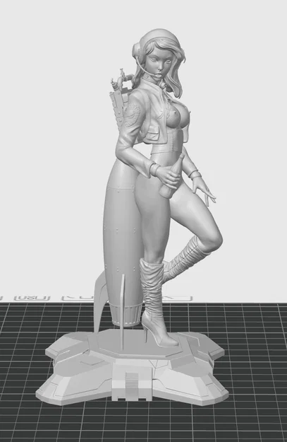 Mô hình Astrogirl quyến rũ - File in 3D nhân vật nữ phi hành gia - Image 2