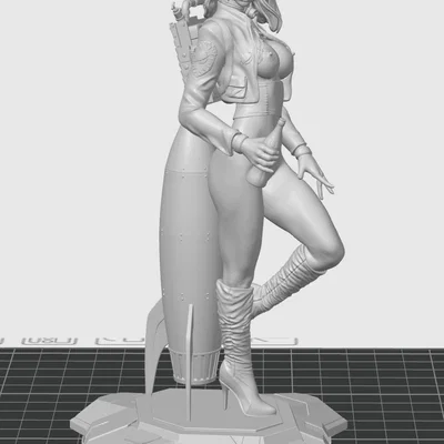 Mô hình Astrogirl quyến rũ - File in 3D nhân vật nữ phi hành gia