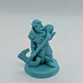 Mô hình Orc Berserker cầm rìu hai tay - In FDM không cần support - Thumbnail 1