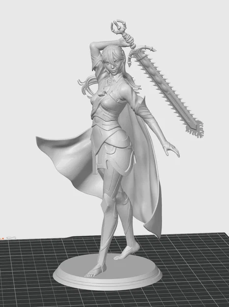 Mô hình Nữ Chiến Binh Lửa 3D - FireGirl Fantasy Warrior tuyệt đẹp - Image 2