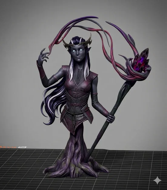 Mô hình tượng bán thân Dark Elf (Tiên bóng tối) cực kỳ sắc nét - Image 1