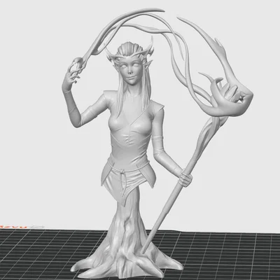 Mô hình tượng bán thân Dark Elf (Tiên bóng tối) cực kỳ sắc nét