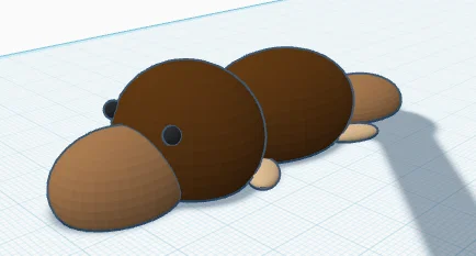 Mô hình thú mỏ vịt (Platypus) 3D dễ thương cho người mới bắt đầu - Image 1
