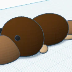 Mô hình thú mỏ vịt (Platypus) 3D dễ thương cho người mới bắt đầu